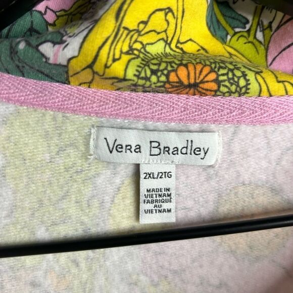 Vera Bradley Plus Size French Terry Quarter Zip Sweatshirt with Pockets - Picture 10 of 13